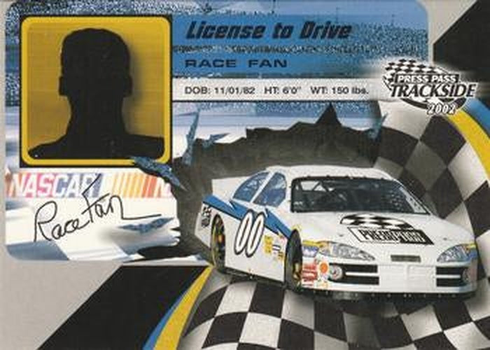 #LD36 Checklist - 2002 Press Pass Trackside Racing - License to Drive
