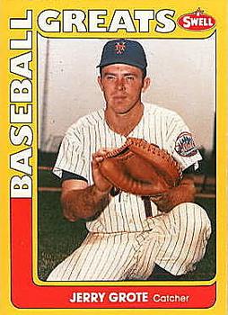 #36 Jerry Grote - New York Mets - 1991 Swell Baseball Greats