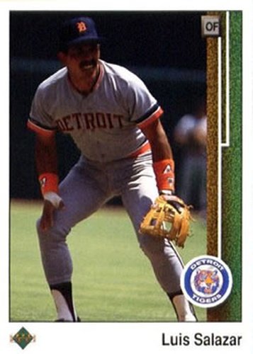 #136 Luis Salazar - Detroit Tigers - 1989 Upper Deck Baseball