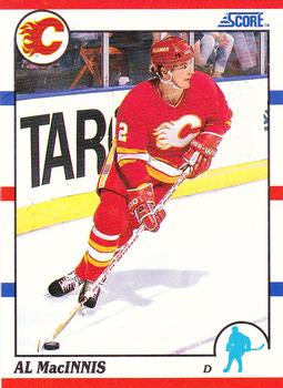 #36 Al MacInnis - Calgary Flames - 1990-91 Score Hottest and Rising Stars Hockey