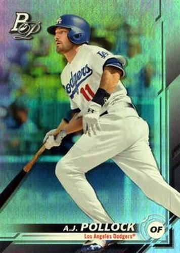 #36 A.J. Pollock - Los Angeles Dodgers - 2019 Bowman Platinum Baseball