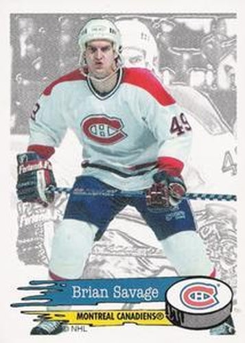 #36 Brian Savage - Montreal Canadiens - 1995-96 Panini Hockey Stickers