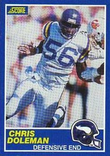 #36 Chris Doleman - Minnesota Vikings - 1989 Score Football