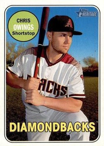 #36 Chris Owings - Arizona Diamondbacks - 2018 Topps Heritage Baseball