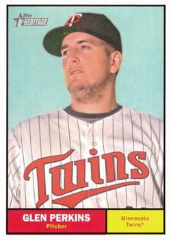#36 Glen Perkins - Minnesota Twins - 2010 Topps Heritage Baseball