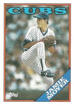 #36 Jamie Moyer - Chicago Cubs - 1988 Topps Baseball