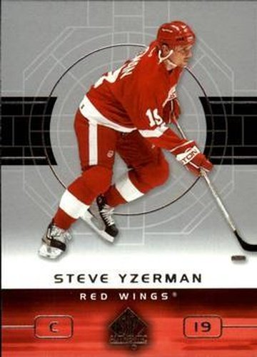 #36 Steve Yzerman - Detroit Red Wings - 2002-03 SP Authentic Hockey