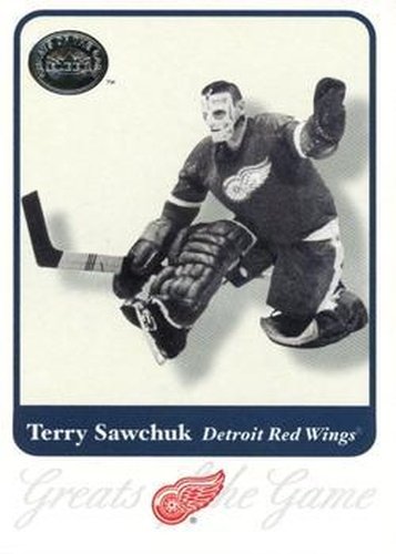 #36 Terry Sawchuk - Detroit Red Wings - 2001-02 Fleer Greats of the Game Hockey