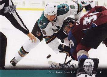 #36 Joe Pavelski - San Jose Sharks - 2010-11 Upper Deck Hockey