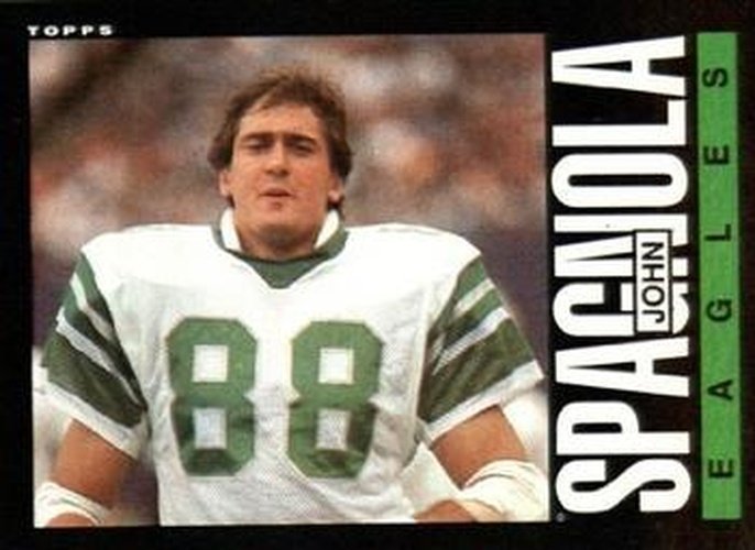 #136 John Spagnola - Philadelphia Eagles - 1985 Topps Football
