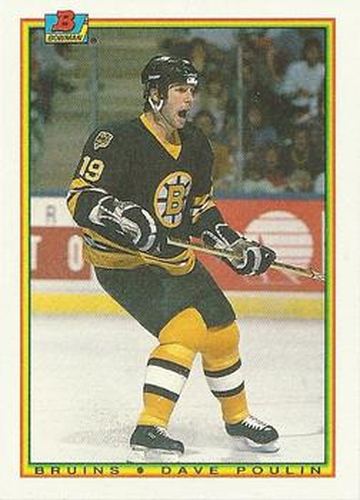 #36 Dave Poulin - Boston Bruins - 1990-91 Bowman Hockey