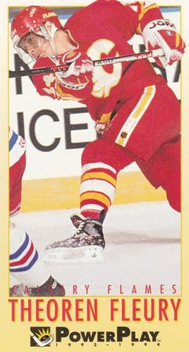#36 Theoren Fleury - Calgary Flames - 1993-94 Fleer PowerPlay Hockey