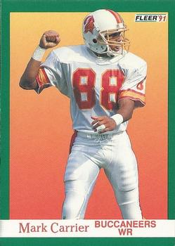 #370 Mark Carrier - Tampa Bay Buccaneers - 1991 Fleer Football