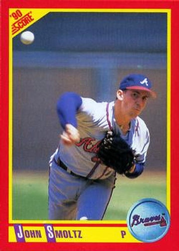 #370 John Smoltz - Atlanta Braves - 1990 Score Baseball