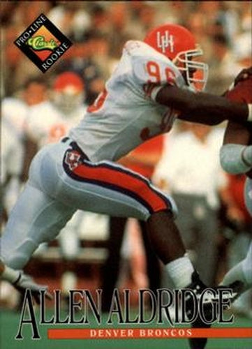 #370 Allen Aldridge - Denver Broncos - 1994 Pro Line Live Football