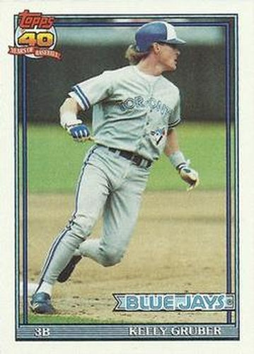 #370 Kelly Gruber - Toronto Blue Jays - 1991 Topps Baseball
