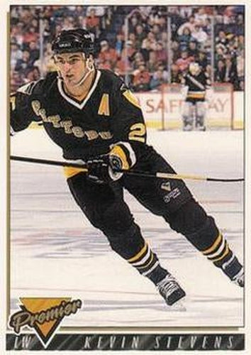 #370 Kevin Stevens - Pittsburgh Penguins - 1993-94 Topps Premier Hockey