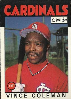 #370 Vince Coleman - St. Louis Cardinals - 1986 O-Pee-Chee Baseball