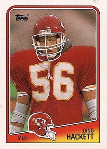 #370 Dino Hackett - Kansas City Chiefs - 1988 Topps Football