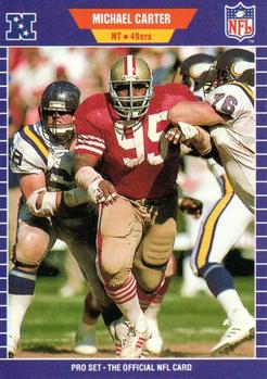 #370 Michael Carter - San Francisco 49ers - 1989 Pro Set Football