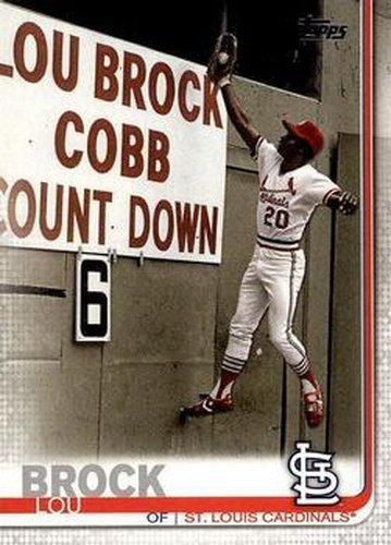 #370b Lou Brock - St. Louis Cardinals - 2019 Topps Baseball