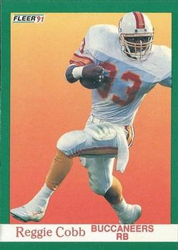 #371 Reggie Cobb - Tampa Bay Buccaneers - 1991 Fleer Football