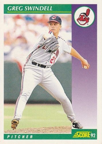 #371 Greg Swindell - Cleveland Indians - 1992 Score Baseball