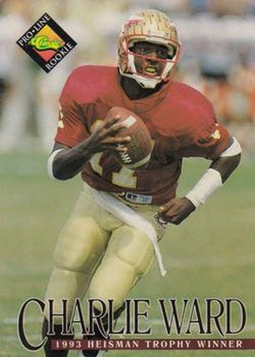 #371 Charlie Ward - Florida State Seminoles - 1994 Pro Line Live Football