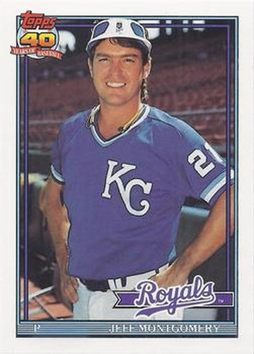 #371 Jeff Montgomery - Kansas City Royals - 1991 O-Pee-Chee Baseball