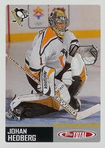 #371 Johan Hedberg - Pittsburgh Penguins - 2002-03 Topps Total Hockey