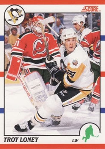 #371 Troy Loney - Pittsburgh Penguins - 1990-91 Score Canadian Hockey