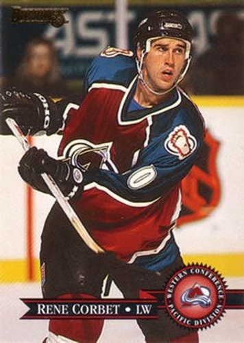 #371 Rene Corbet - Colorado Avalanche - 1995-96 Donruss Hockey