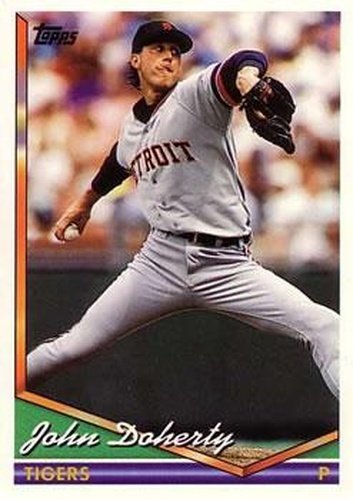 #371 John Doherty - Detroit Tigers - 1994 Topps Baseball