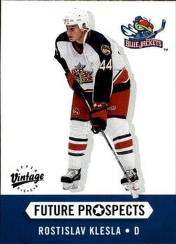 #371 Rostislav Klesla - Columbus Blue Jackets - 2000-01 Upper Deck Vintage Hockey