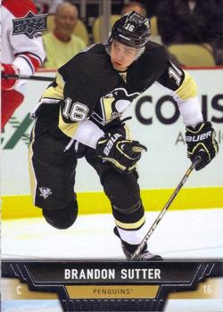 #371 Brandon Sutter - Pittsburgh Penguins - 2013-14 Upper Deck Hockey