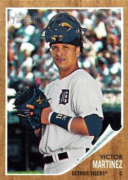 #371 Victor Martinez - Detroit Tigers - 2011 Topps Heritage Baseball
