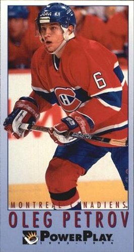 #371 Oleg Petrov - Montreal Canadiens - 1993-94 Fleer PowerPlay Hockey