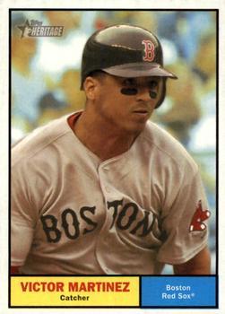 #371a Victor Martinez - Boston Red Sox - 2010 Topps Heritage Baseball
