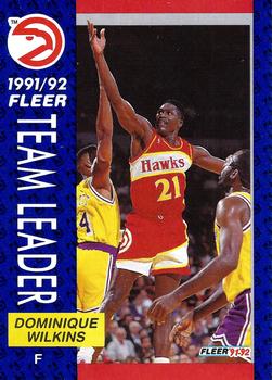 #372 Dominique Wilkins - Atlanta Hawks - 1991-92 Fleer Basketball