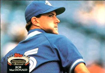 #372 Bob MacDonald - Toronto Blue Jays - 1992 Stadium Club Baseball