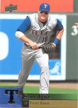 #372 Chris Davis - Texas Rangers - 2009 Upper Deck Baseball
