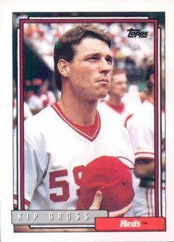 #372 Kip Gross - Cincinnati Reds - 1992 Topps Baseball