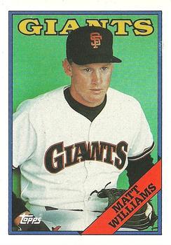 #372 Matt Williams - San Francisco Giants - 1988 Topps Baseball