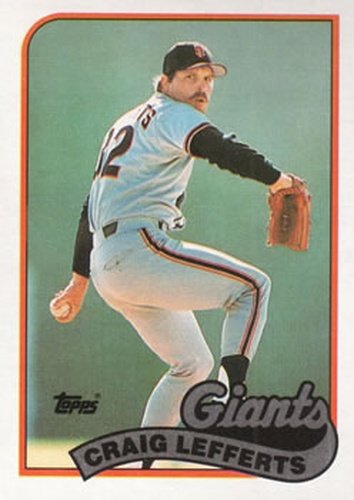 #372 Craig Lefferts - San Francisco Giants - 1989 Topps Baseball