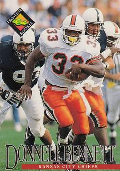 #373 Donnell Bennett - Kansas City Chiefs - 1994 Pro Line Live Football