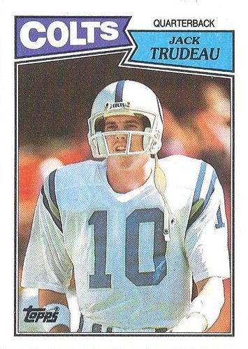 #373 Jack Trudeau - Indianapolis Colts - 1987 Topps Football