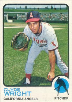 #373 Clyde Wright - California Angels - 1973 Topps Baseball