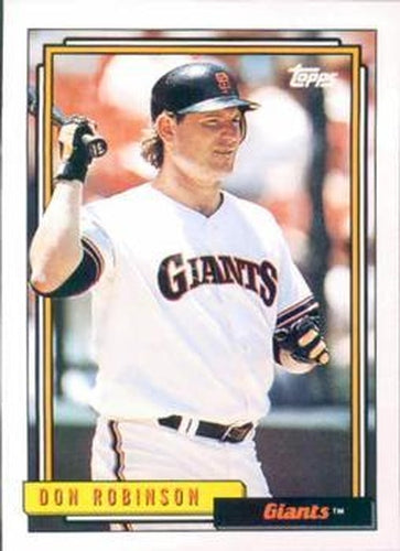 #373 Don Robinson - San Francisco Giants - 1992 Topps Baseball