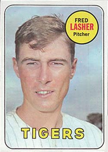 #373 Fred Lasher - Detroit Tigers - 1969 Topps Baseball