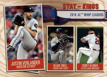 #373 Justin Verlander / Blake Snell / Corey Kluber - Houston Astros / Tampa Bay Rays / Cleveland Indians - 2019 Topps Big League Baseball
